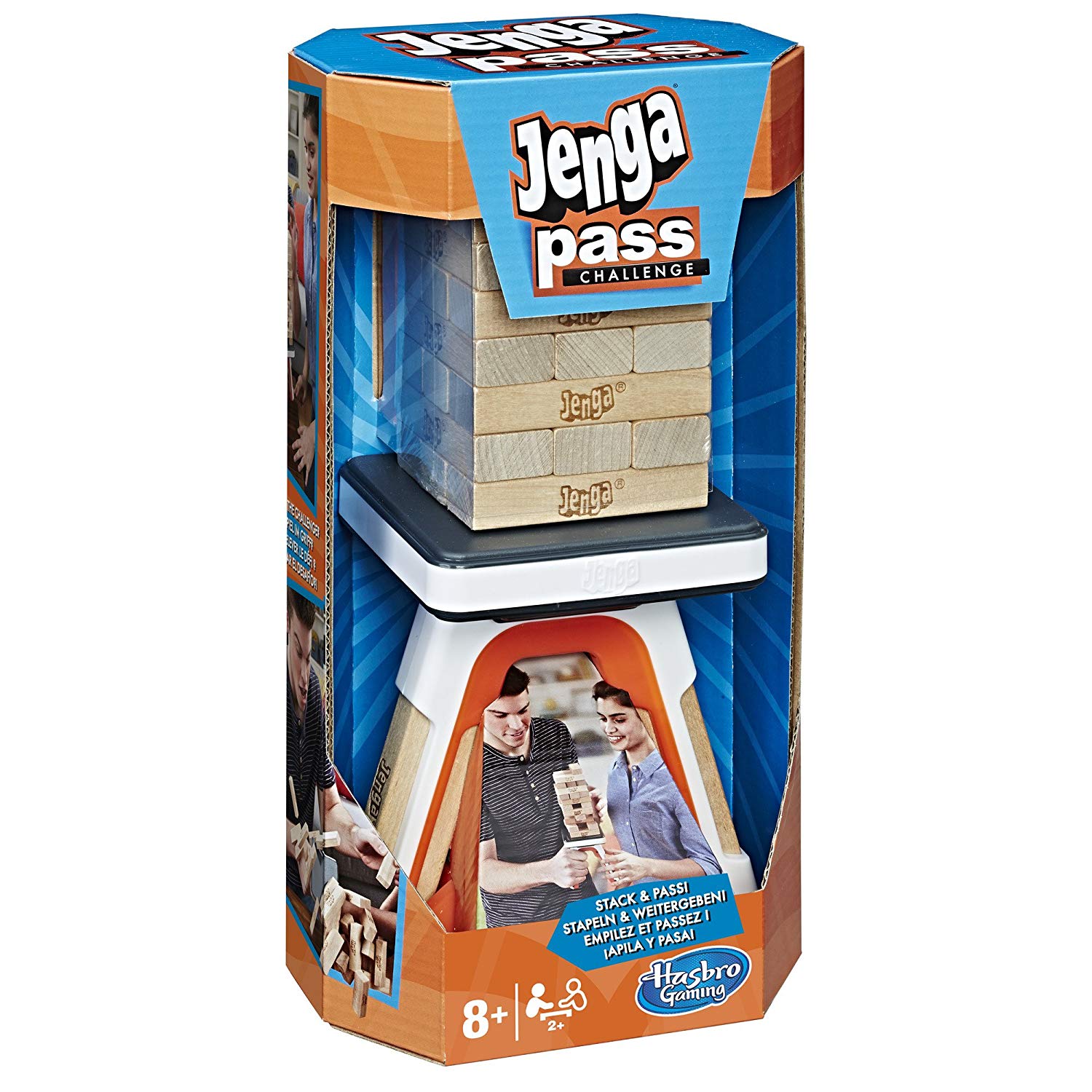 Hasbro Jenga Pass Challenge Stack And Pass A