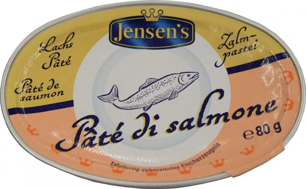 Jensens Lachs Pate edle Pastete mit Lachs würzig streichzart 80g