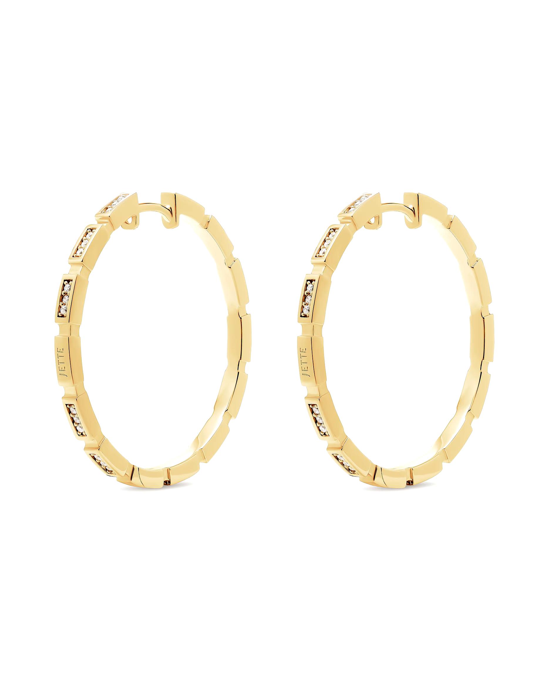 Jette earring hoop earrings 925 silver