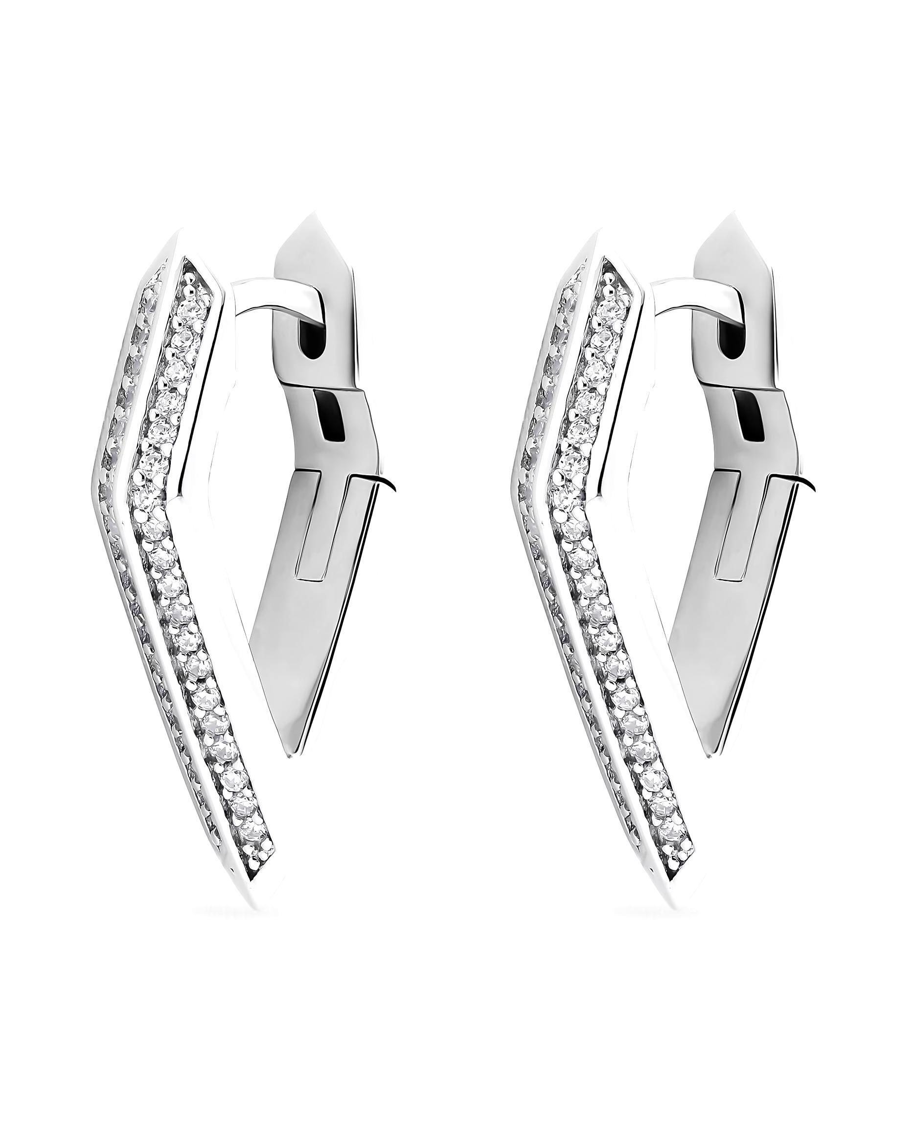 Jette earring hoop earrings 925 silver