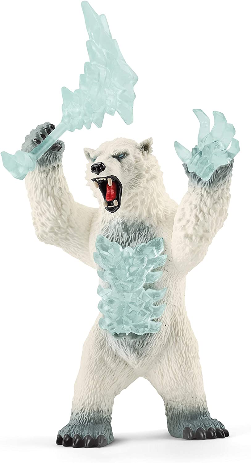 Schleich 42510 Blizzard Bear With Weapon, Eldrador Toy