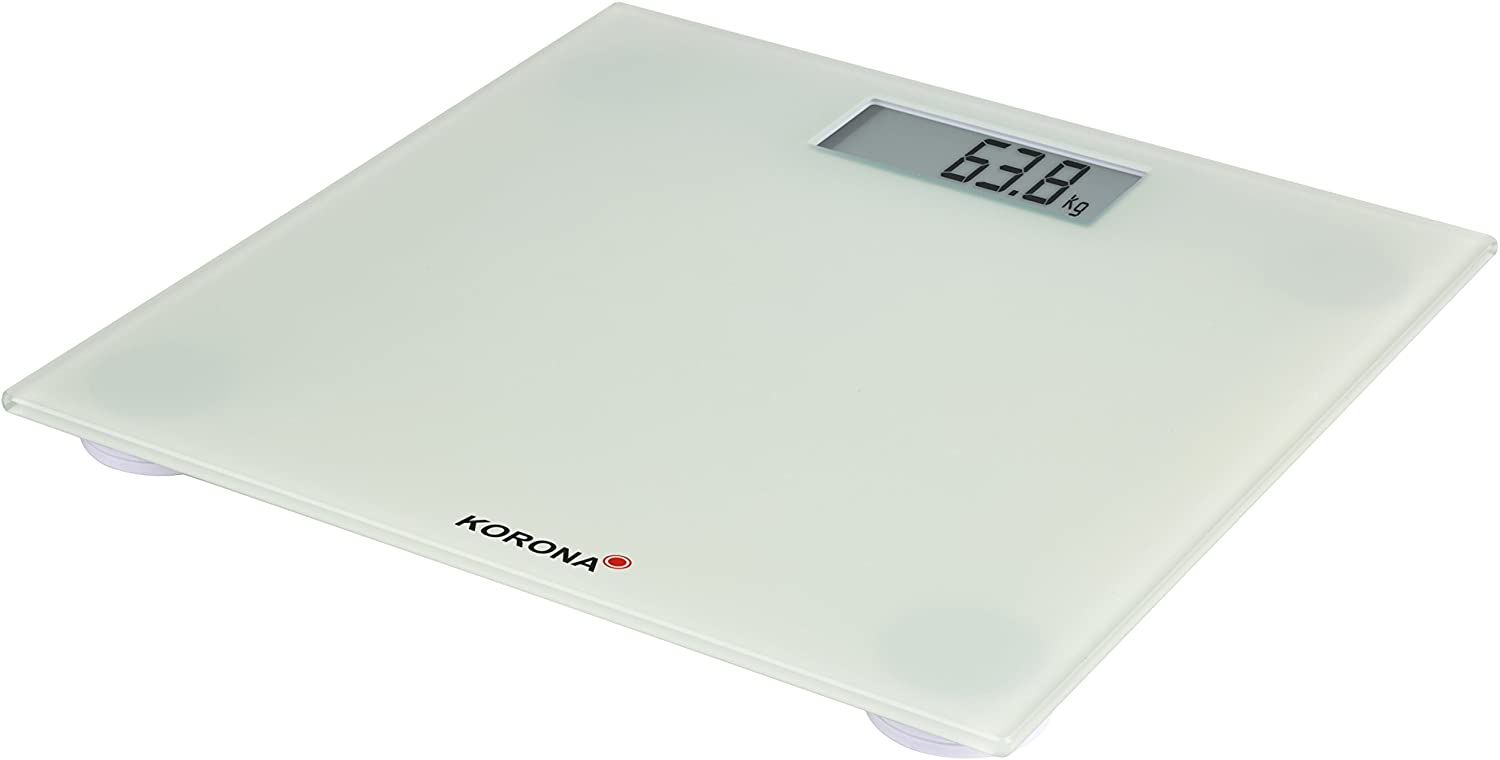 Laura 73220 I Electric I Korona Electronic Bathroom Scales 180 kg Maximum Load/Glass/White