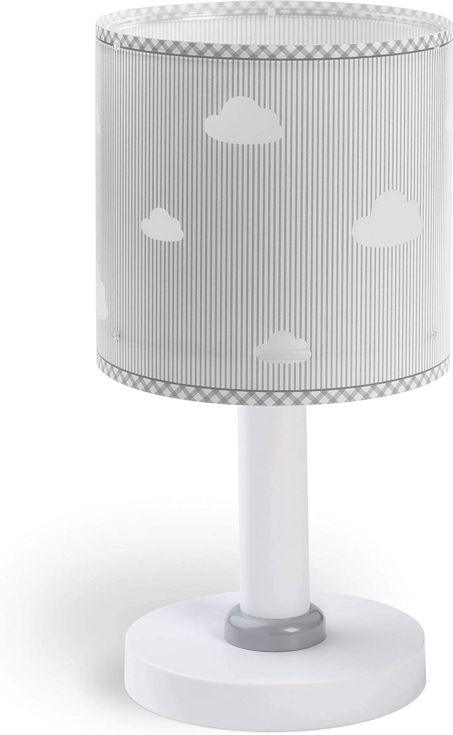 Dalber Children\'s Table Lamp Bedside Lamp Clouds Grey Sweet Dreams 15 x 15 x 30 cm
