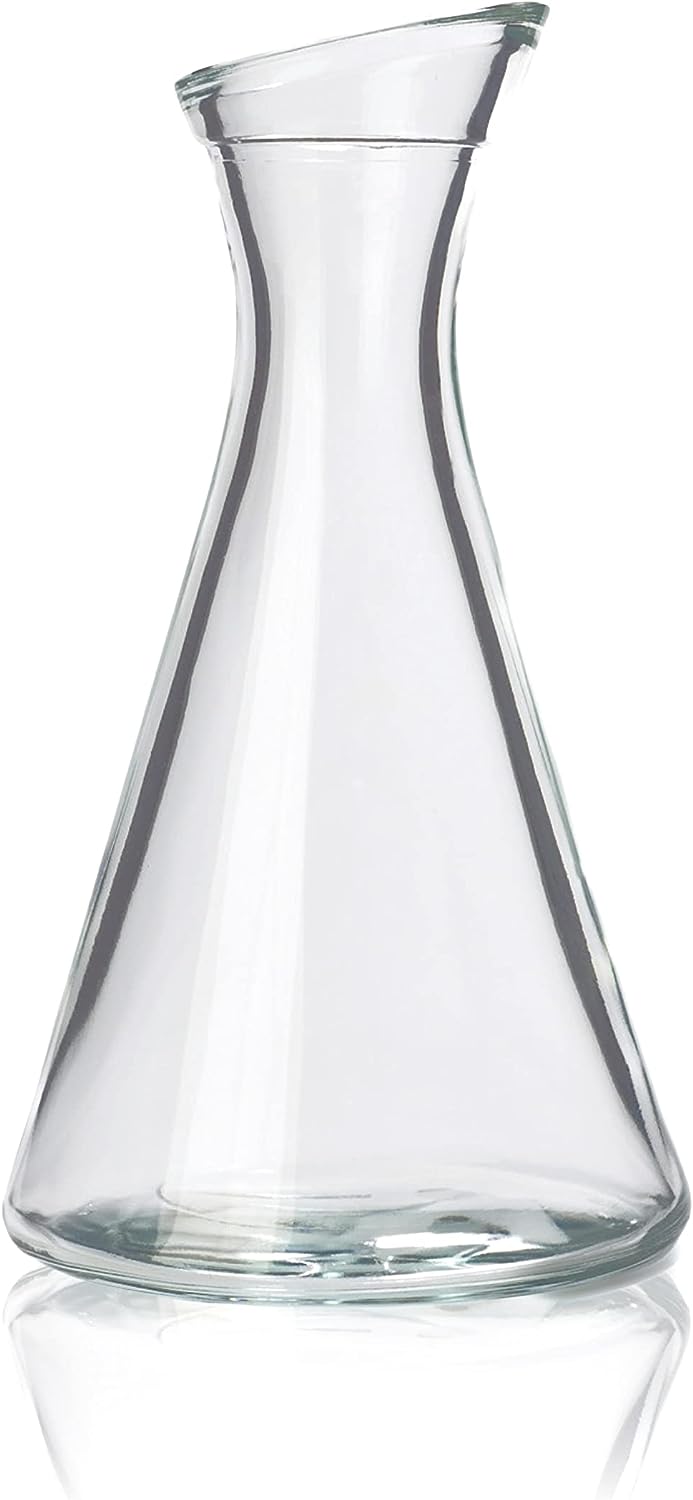 Stölzle Oberglas Glass Carafe Pisa / Set of 12 Small Carafe 0.3 L with Slant Neck / High-Quality Carafe Glass Suitable as a Water Carafe for Lemonade, Wine Carafe