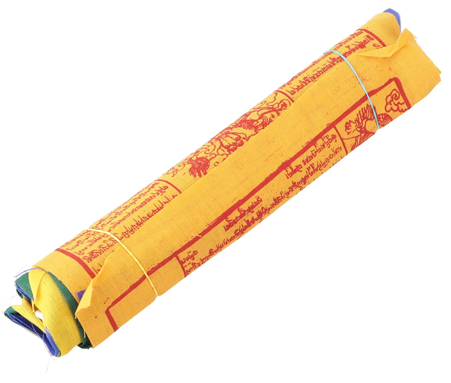 GURU SHOP Tibetan Prayer Flags in Various Lengths - 10 Pennants / Cotton Length 2 m (Bunting 16 x 16 cm)