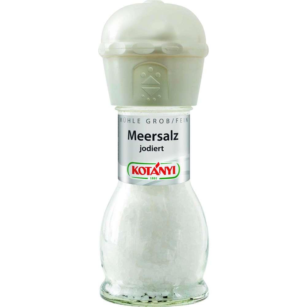 Iodized sea salt, mill