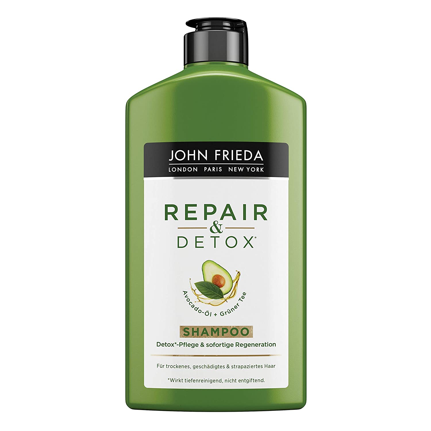 John Frieda Repair & Detox Care & Protect Spray - With Avocado Oil and Green Tea Shampoo