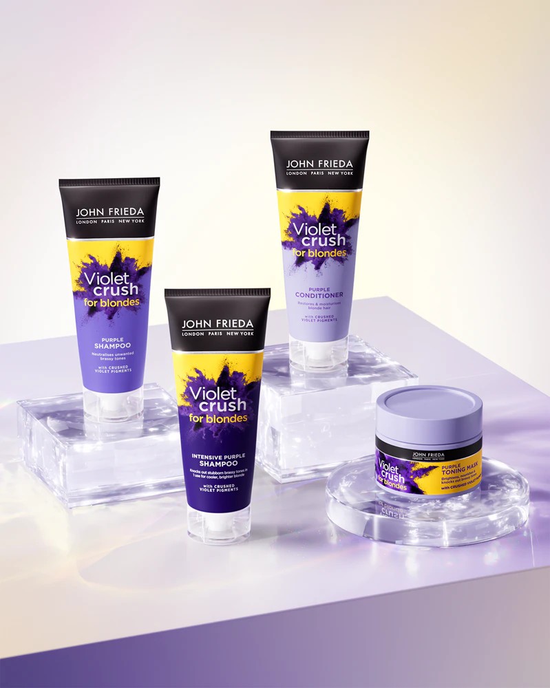 John Frieda Sheer Blonde Violet Crush tinting shampoo for blonde hair