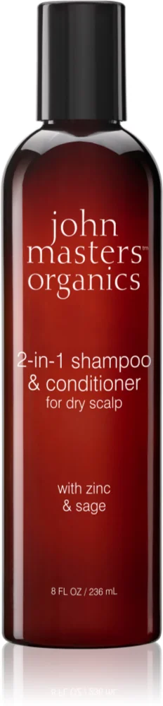 John Masters Organics Scalp 2 in 1 Shampoo with Zinc & Sage Shampoo and Conditioner 2 in 1