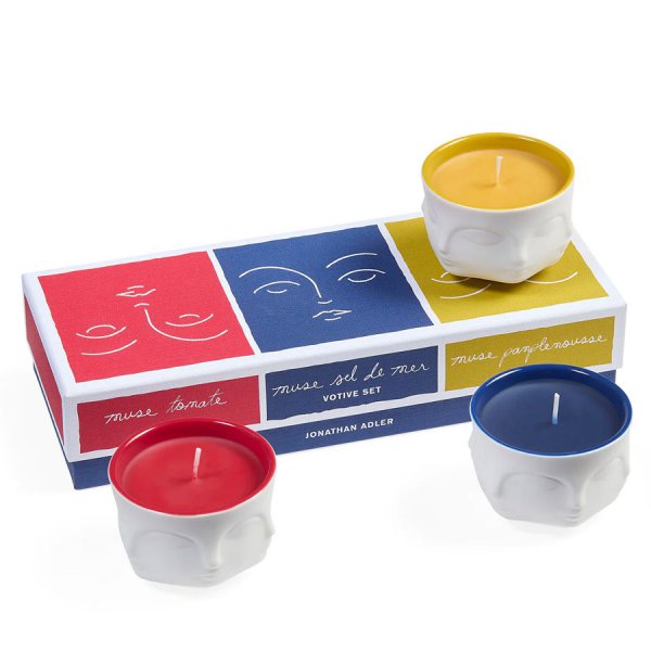 Jonathan Adler scented candle Muse Couleur (set of 3) (370g)