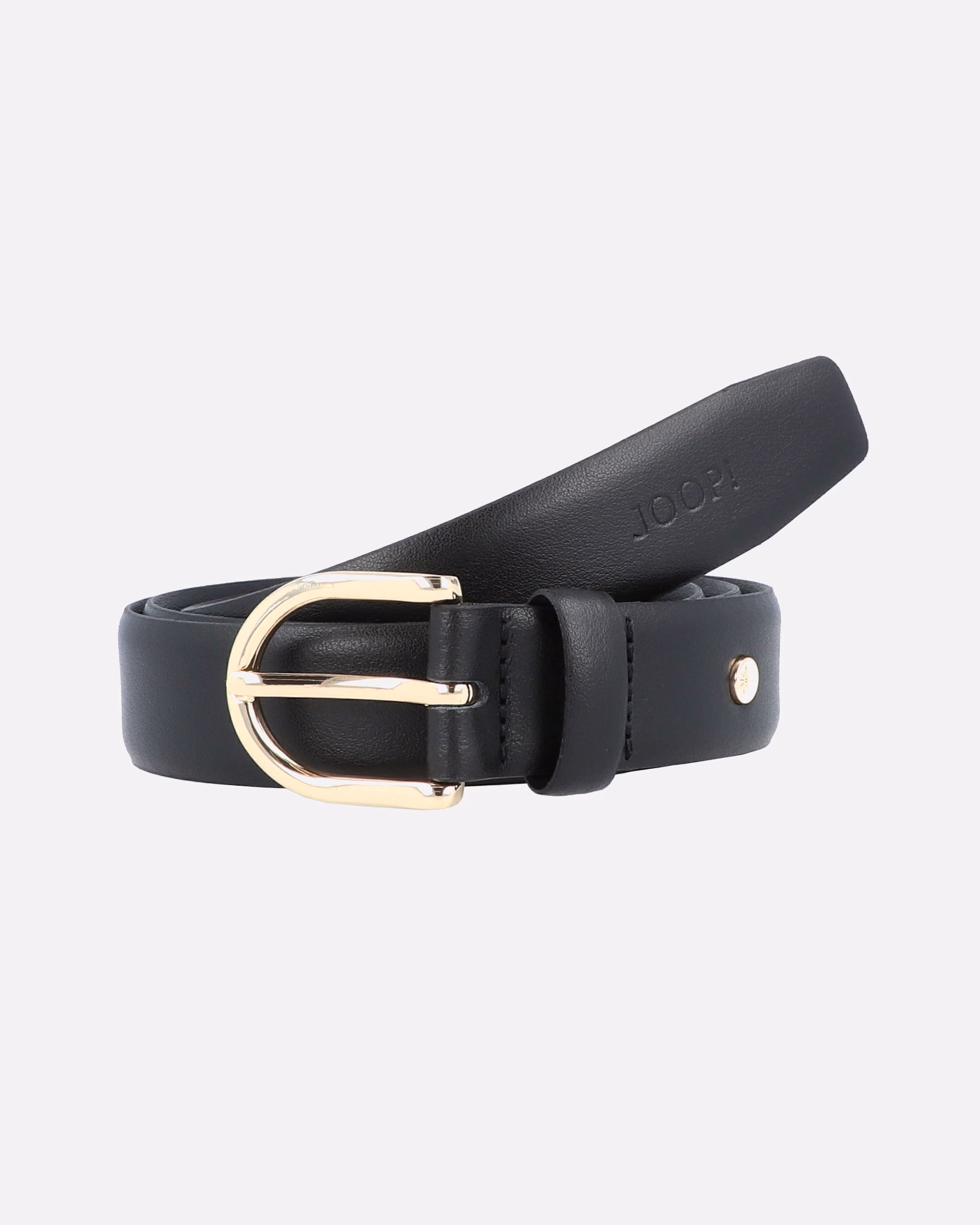 YOOP! Belt Jeans Belt Leather (black black)