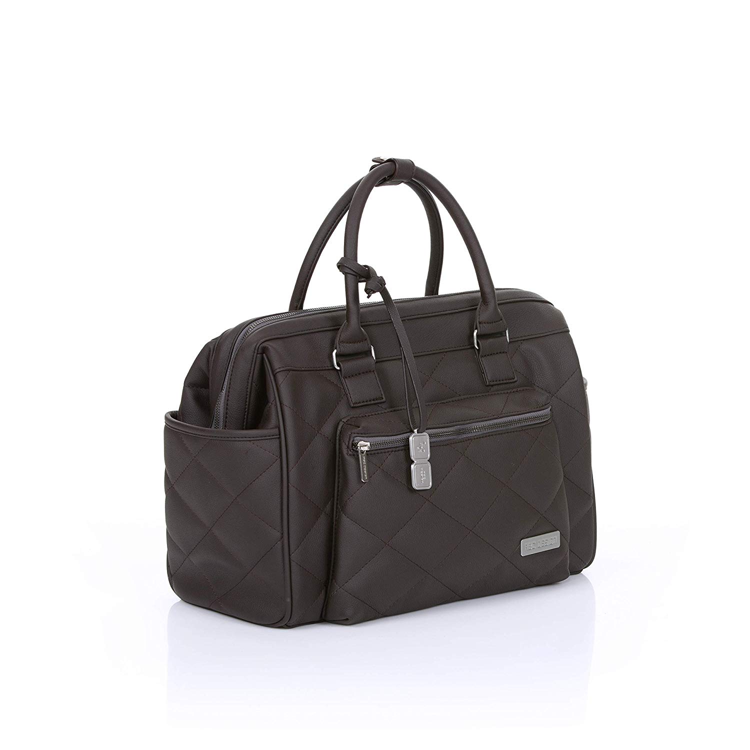 ABC Design Changing Bag Style – Pram Bag Baby Bag Organiser with Changing Mat, Bottle Warmer and Utensil Bag – Dark Brown