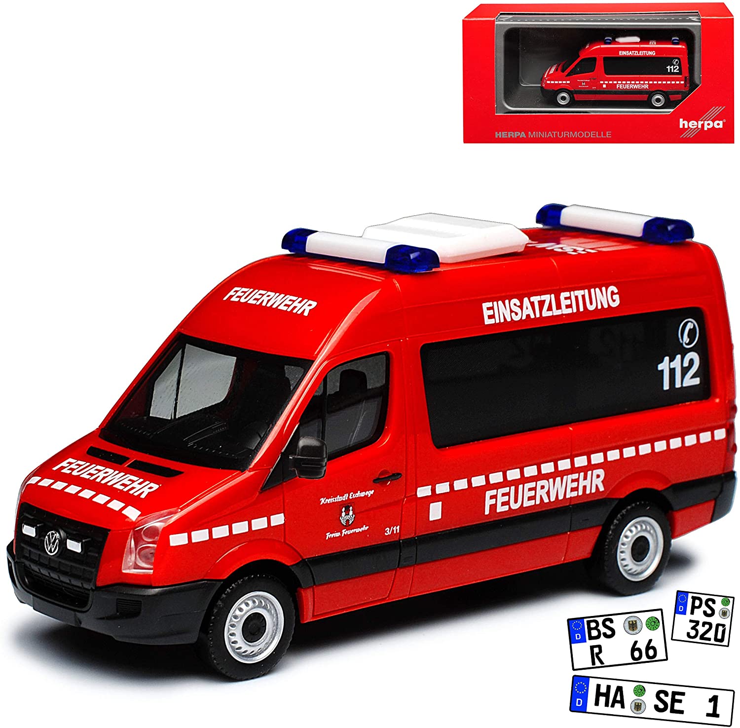 Volkswagen Crafter Transporter High Roof Operation Line Eschweg Fire Brigad