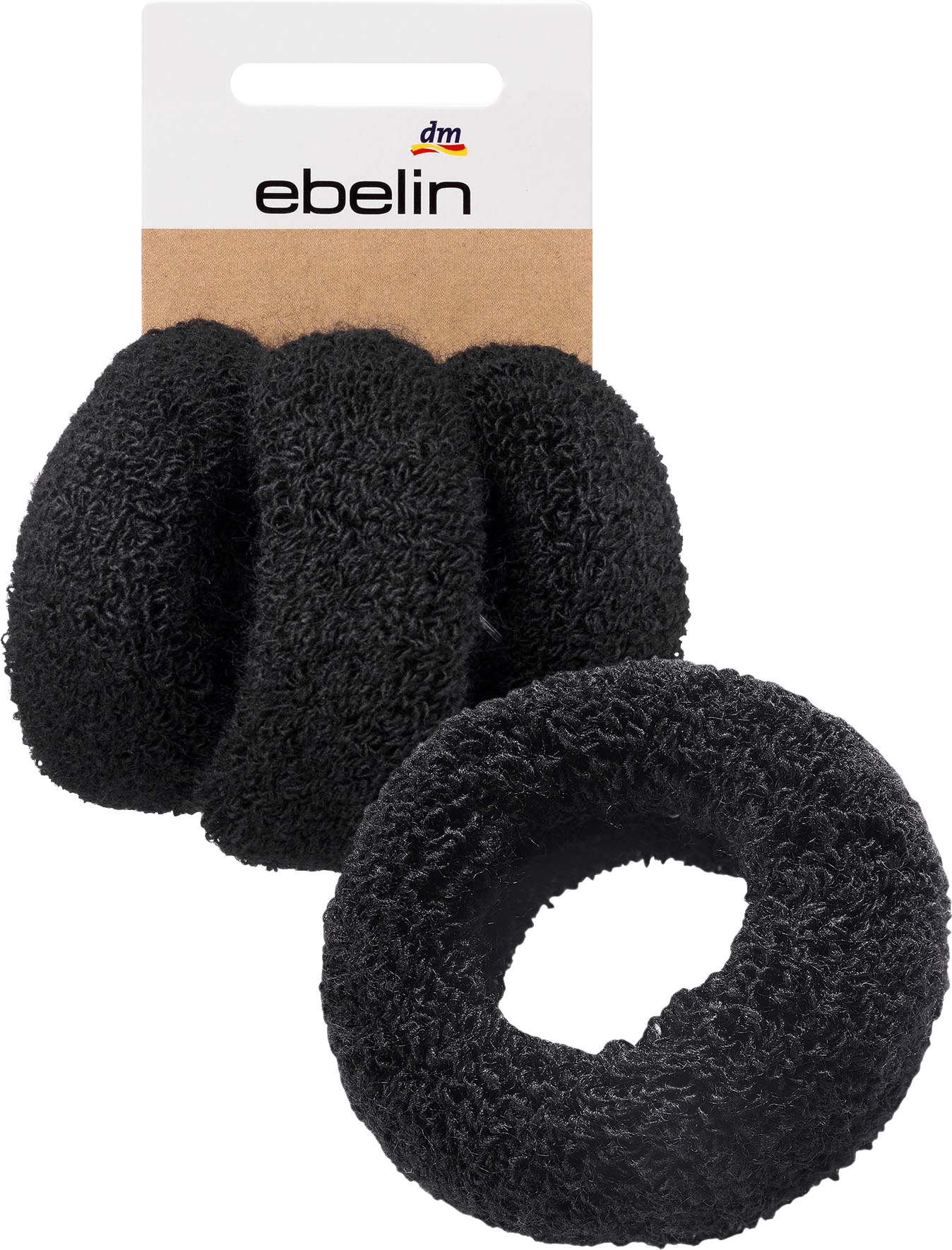 Hair Ties Black, 3 Pcs