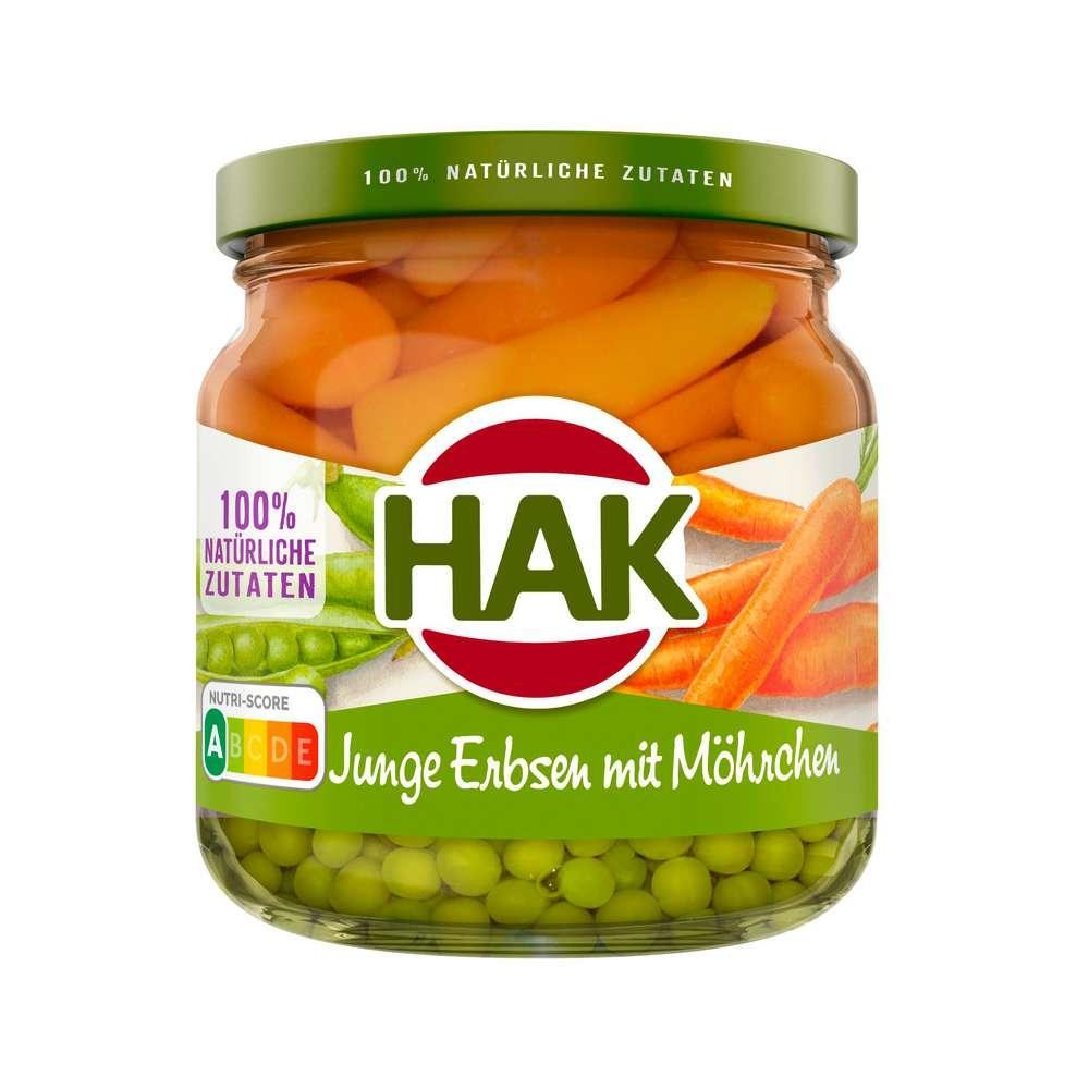 Young peas with carrots