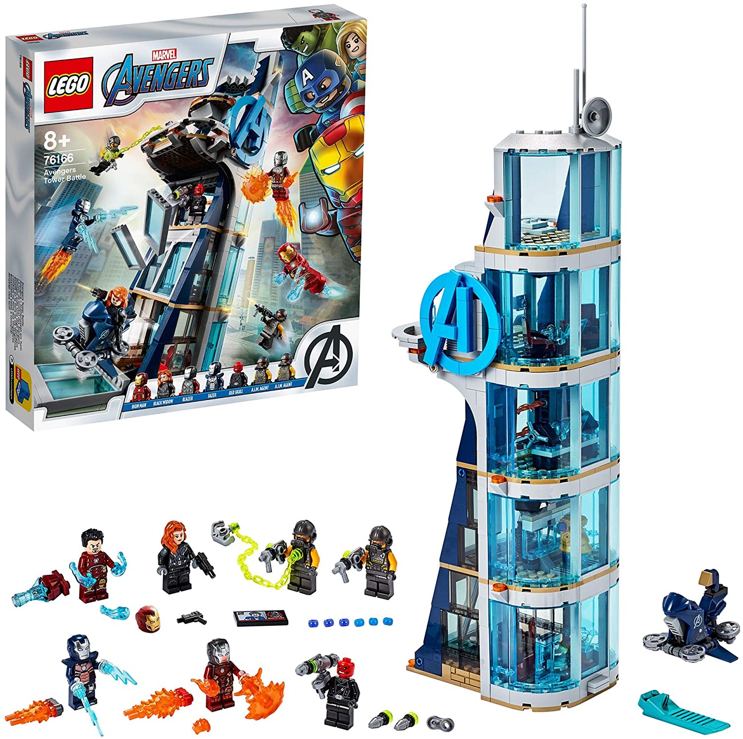 Lego 76166 Marvel Avengers-Tower Showdown, Kit