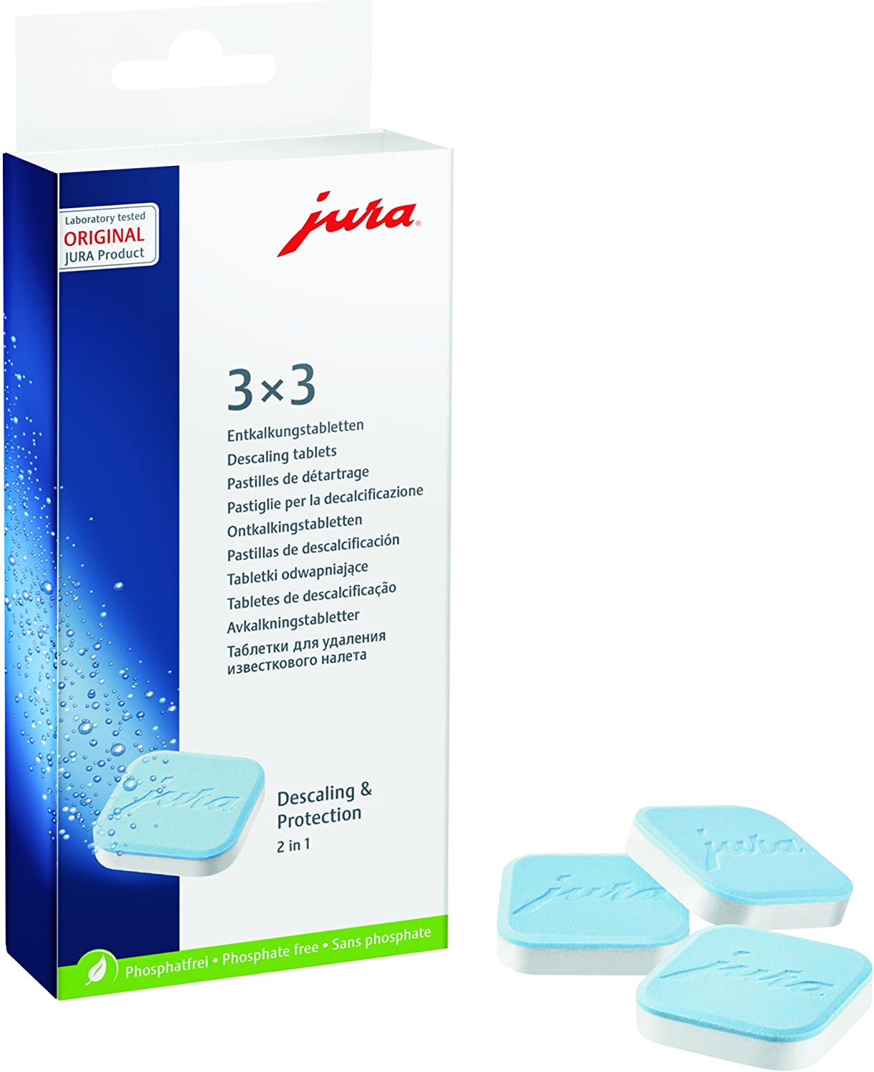 Jura Decalcifying Tablets 3x3 (9 pieces)