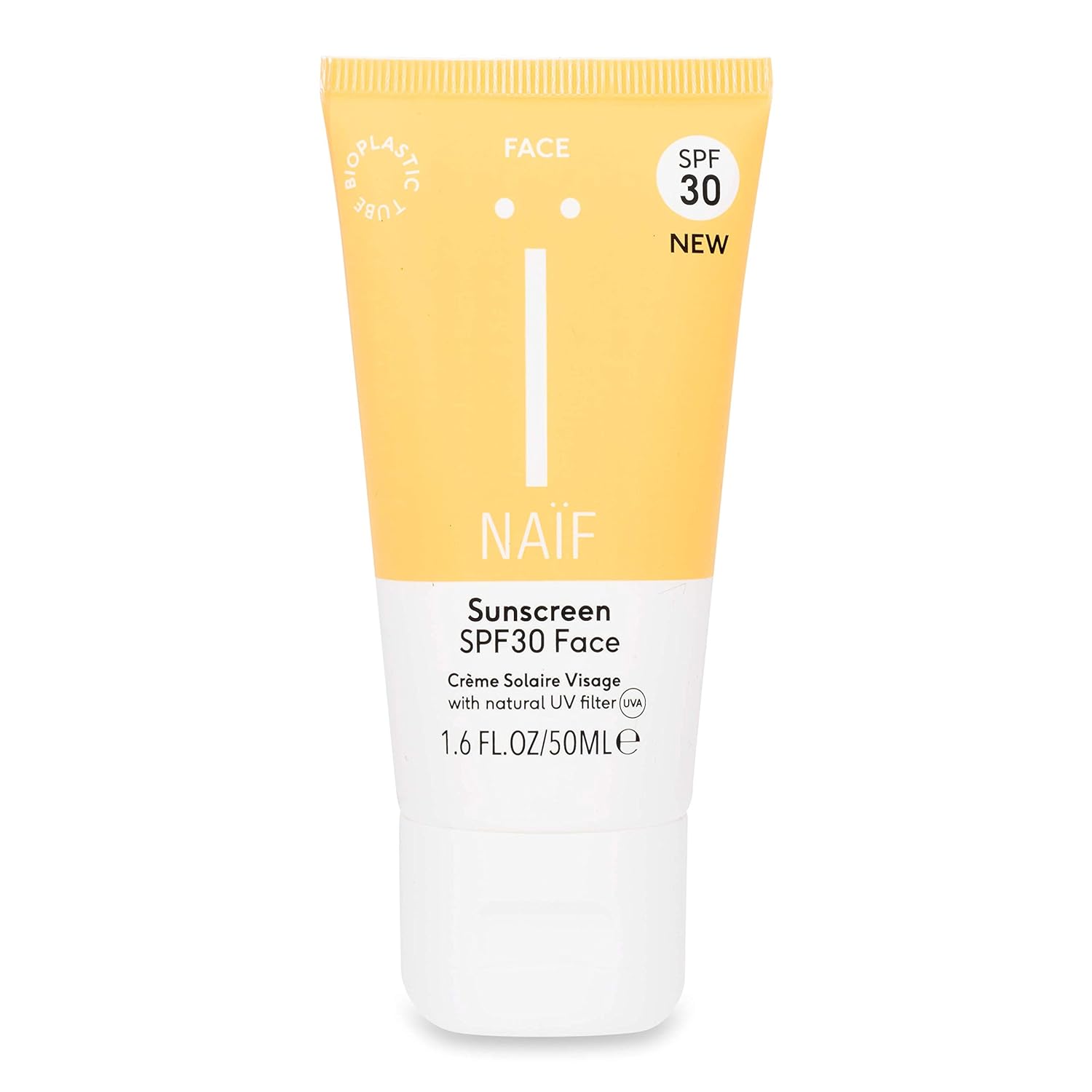 Naïf natural sunscreen LSF30 - 50 ml - for the face - vegan