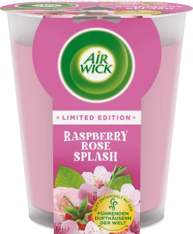 Scented candle in a glass Raspberry Rose Splash 220g, 1 pc