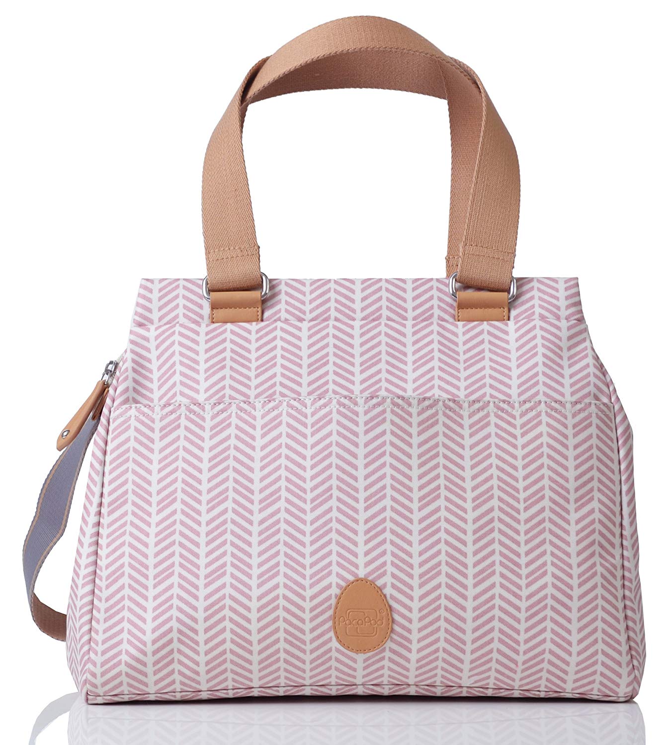 Pacapod Baby Changing Bag, Nappy Bag, Mommy Bag (Richmond Dusky Pink Herrin