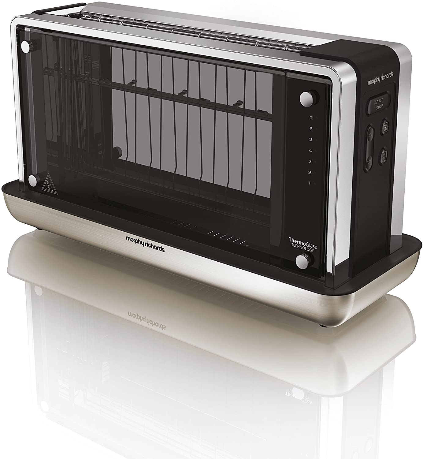 Morphy Richards Redefine 228000 Toaster Transparent / Black / Silver 1.5 Litres