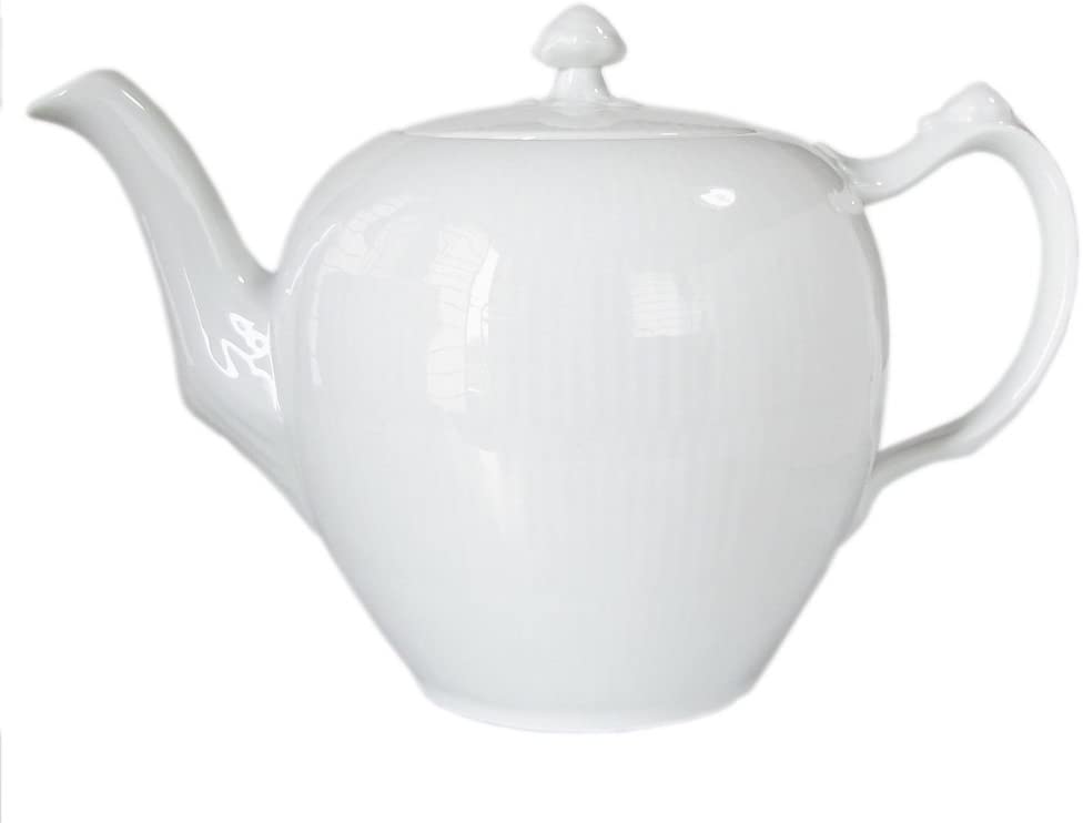 Royal Copenhagen White Fluted Plain Tea Pot
