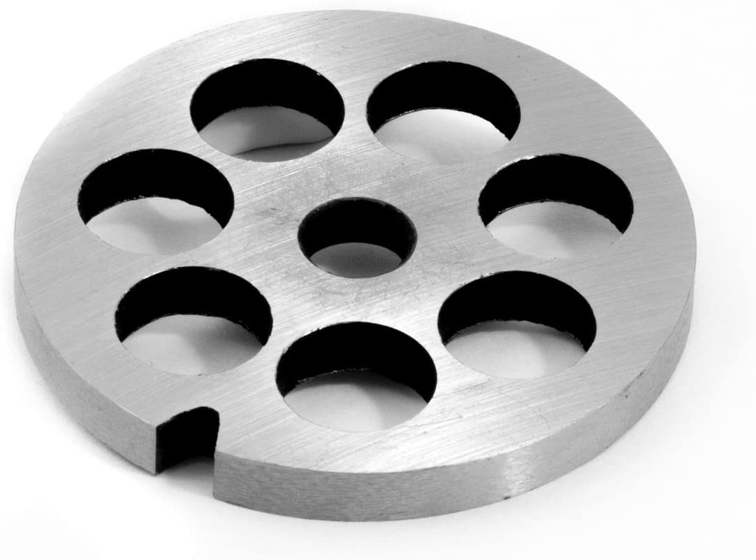 A.J.S. No. 10 / diameter 16 mm perforated disc for meat grinder, disc network, wolf disc, meat grinder disc, replacement plate, size 10/16 mm, Unger Enterprise hole disc set, food processor