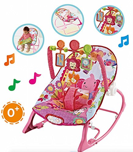 STAR iBaby Pink Zoo Hammock 3 in 1 with Music and Vibration