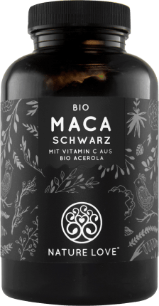 Nature Love Organic Maca Black Capsules 180 Pcs, 163 G