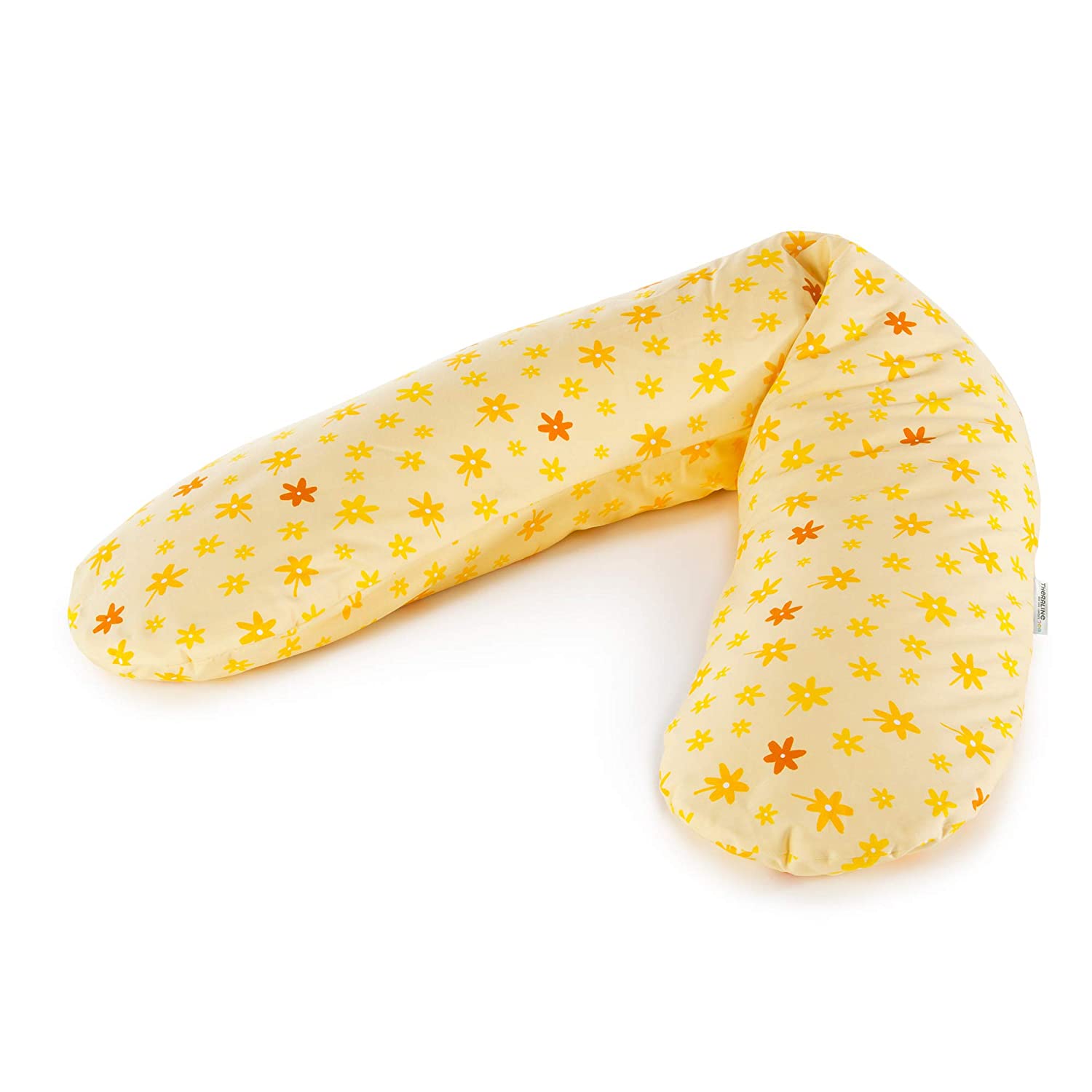 Theraline Nursing pillow with Micro Beads Flowers Yellow