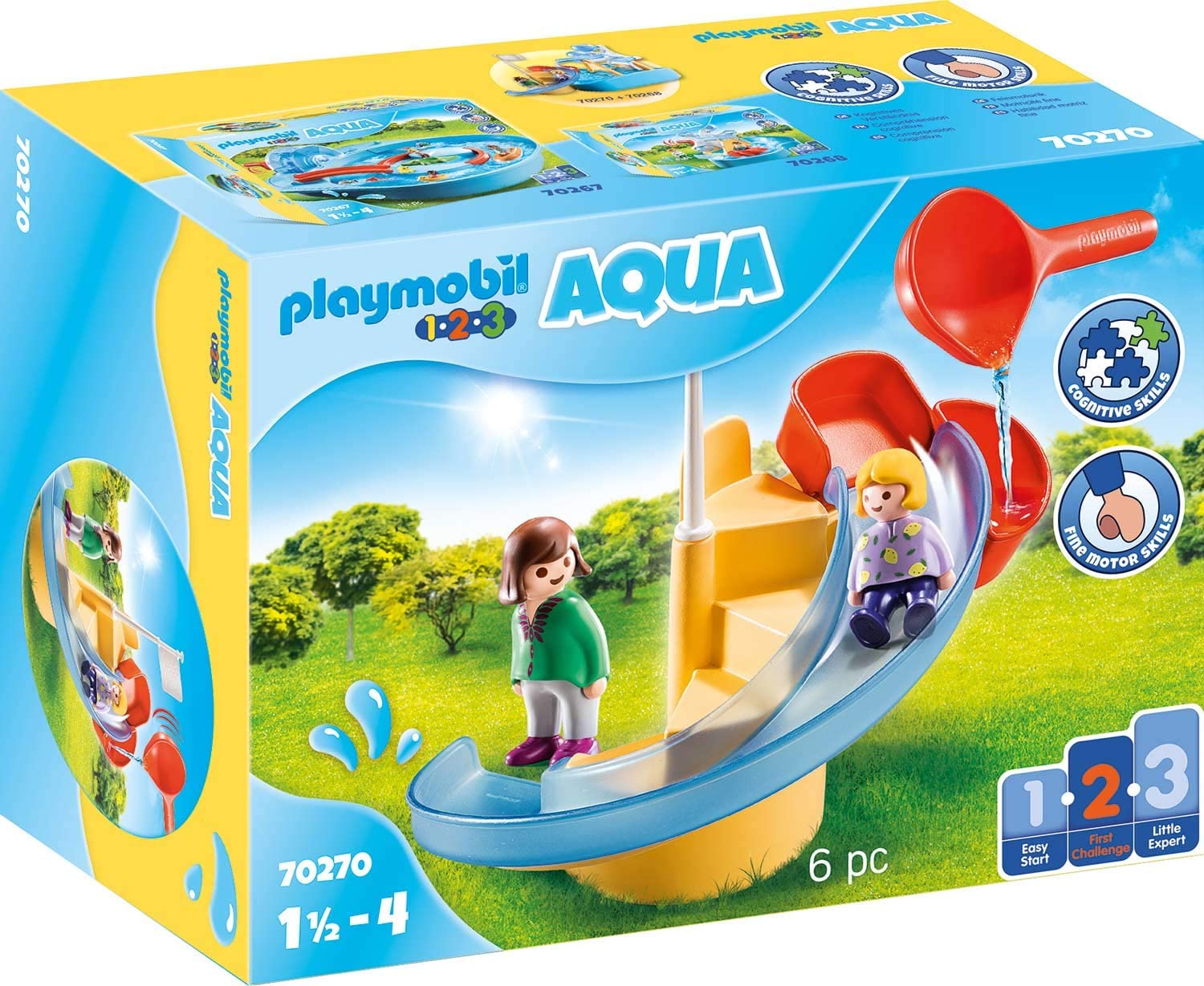 Playmobil 1.2.3 70270 Water Slide, 18 Months And Above.