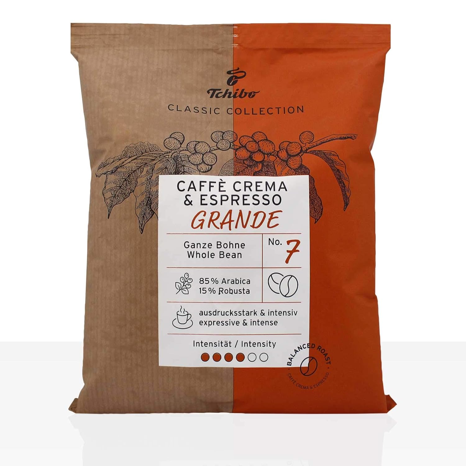 Tchibo Grande Caffe Crema Espresso - 10 x 500g Coffee Beans