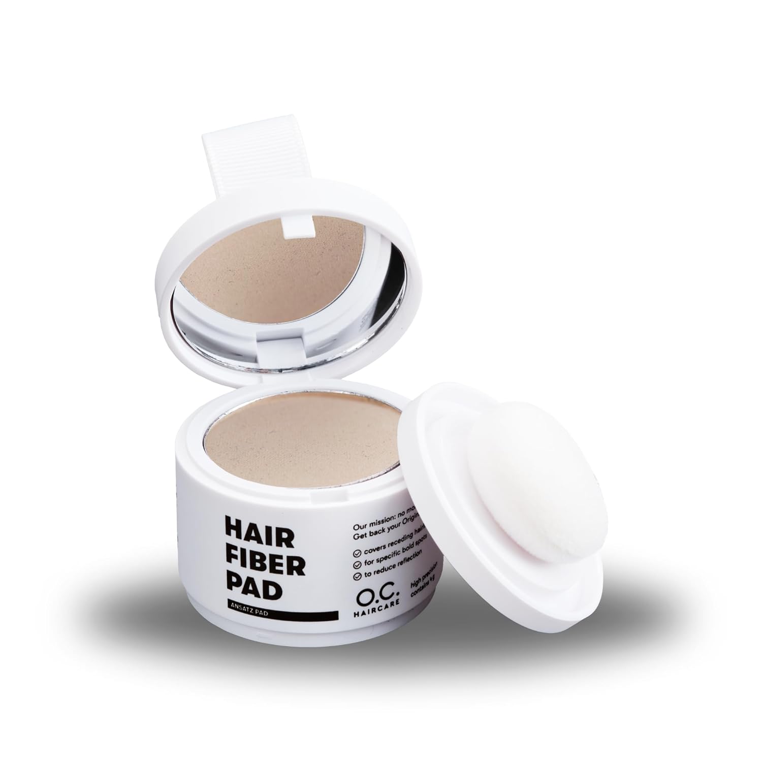 O.C. HAIRCARE Roots Powder for Thickening Hair - for Secret Corners, Parting and Hairline - Recommended by Leading Salons - 8 Colours - Resistant Hair Powder (Light Blonde)