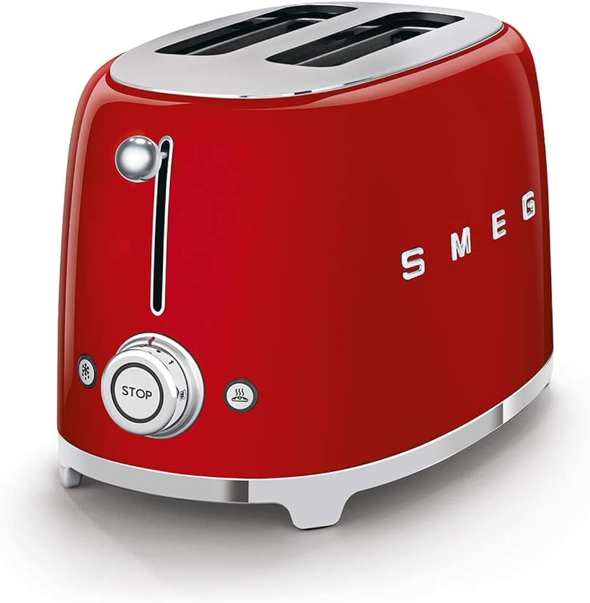 Smeg TSF01RDUK 2REBANADA (E) 950W RED - TOASTER (2 PIECES (S), Red, Stainless Steel, Buttons, Rotation, 950W, 220-240)