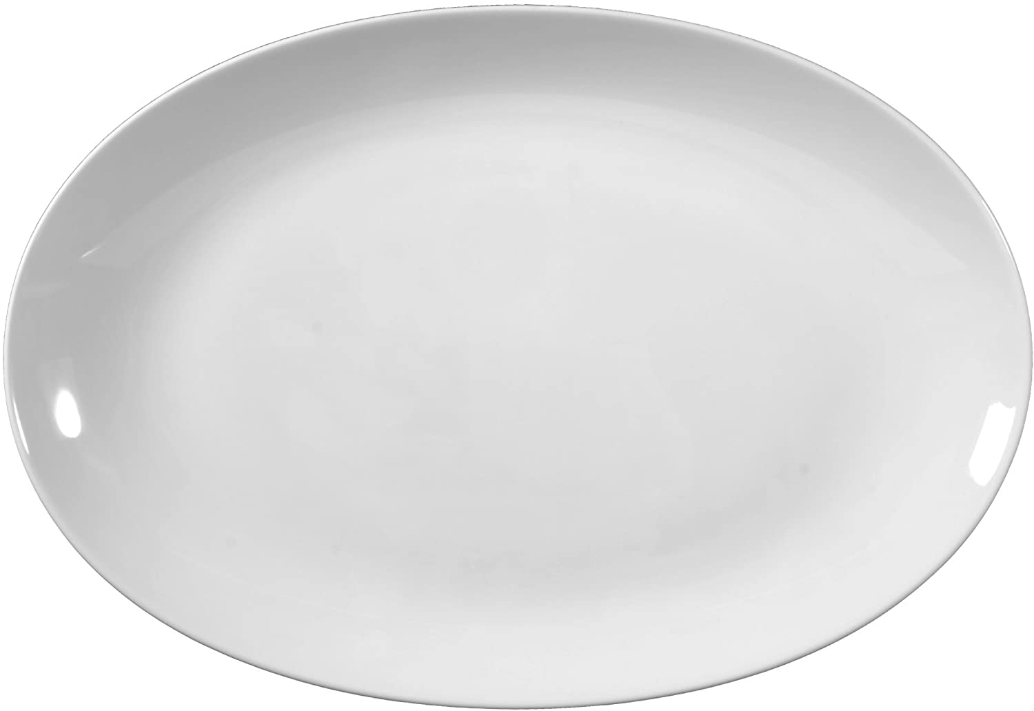 Seltmann Weiden Lido 0003 Oval Plate 38 cm White Plain