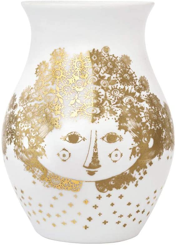 Bjørn Wiinblad Vase 16.2 x 16.4 x 19.7 Gold