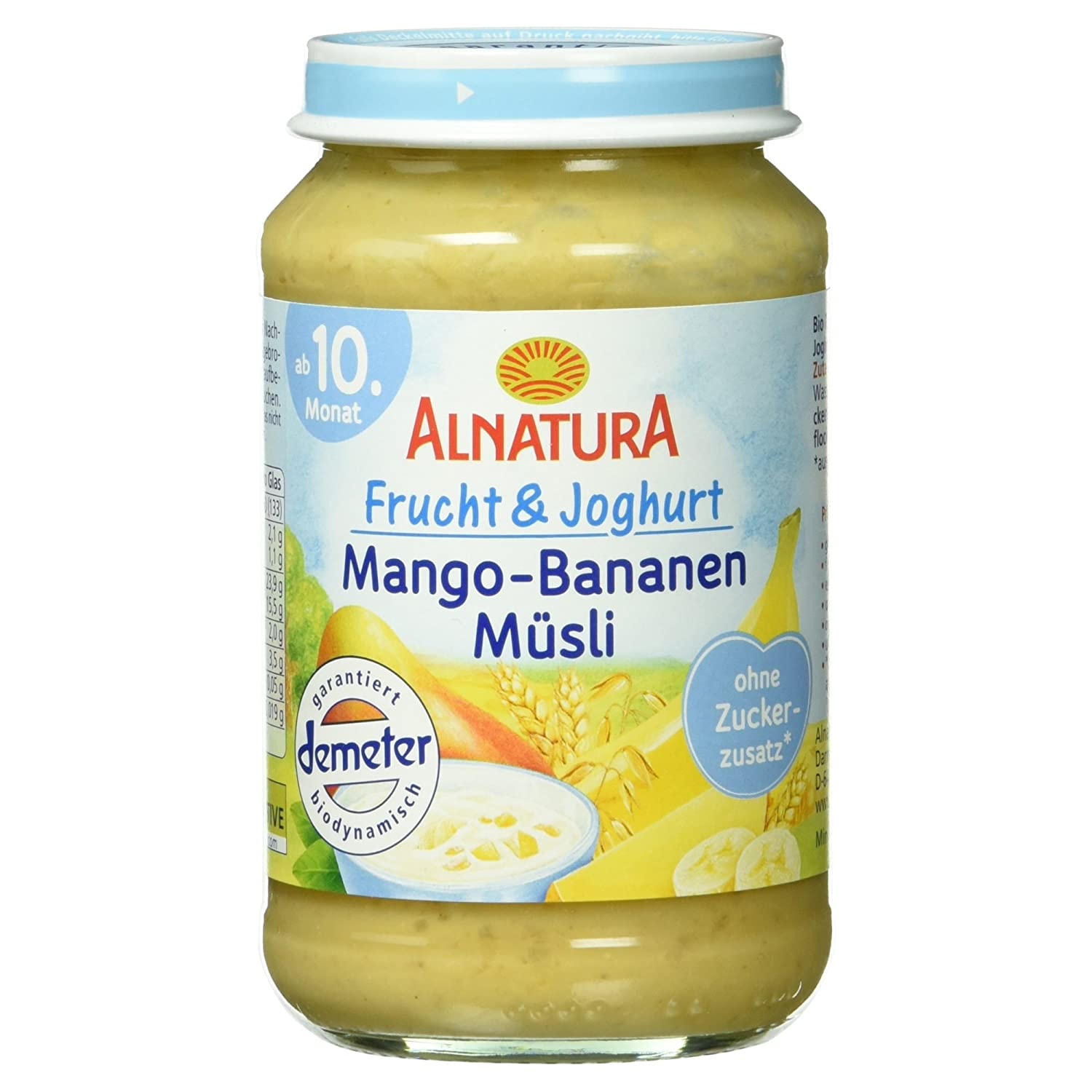 Alnatura Bio Frucht und Joghurt Mango-Bananen-Müsli, ab 10. Monat, 190g