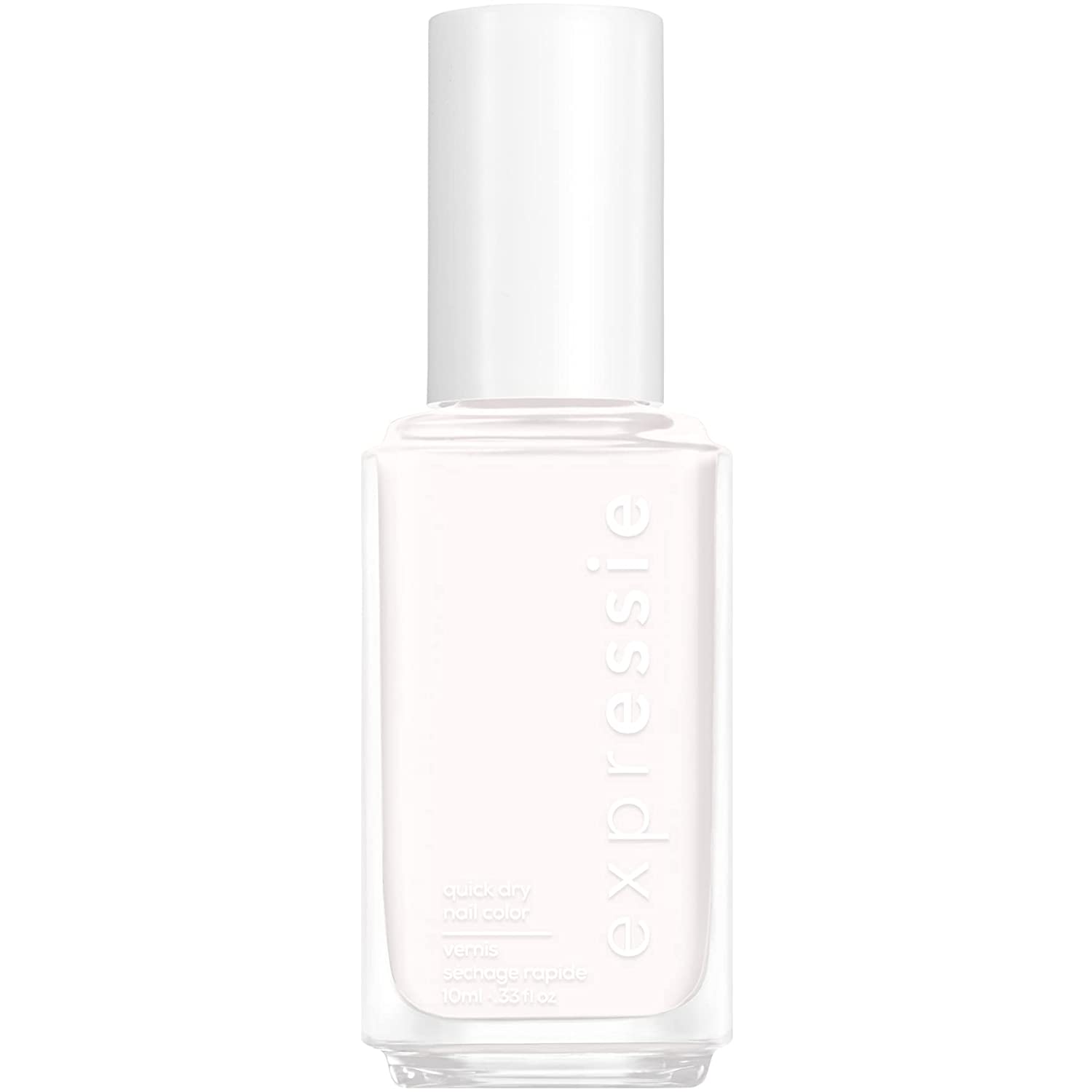 Essie Expressie Quick-Drying Nail Polish in White, No. 500 Unapologetic Icon, Vegan Formula Without Animal Ingredients, icon ‎500
