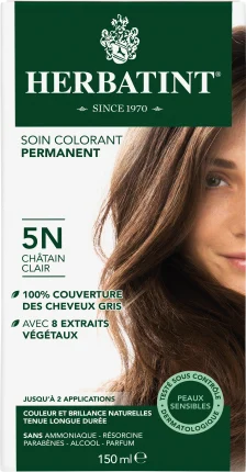 Hair color gel 5n light chestnut brown, 1 st