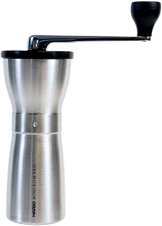 Hario MMSP-1-HSV ceramic coffee grinder, steel colors