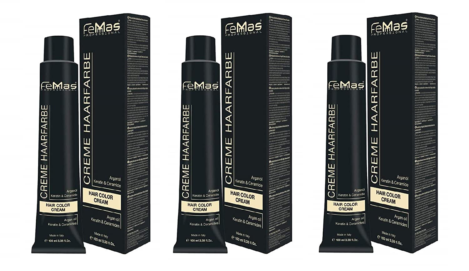 Femmas Pure & Mix Neutral Hair Colour Cream 100 ml Pack of 3, ‎pure