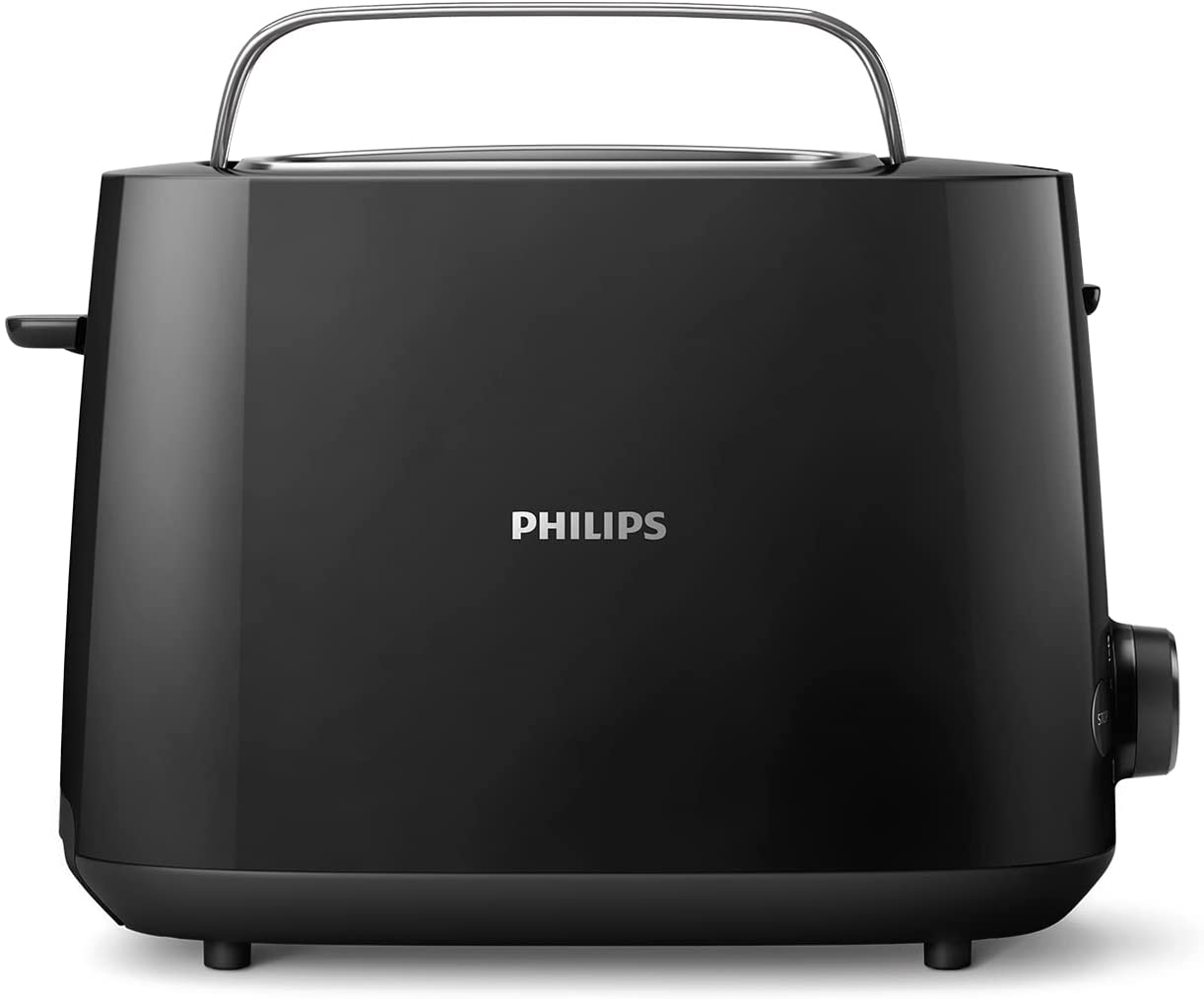 Philips Domestic Appliances Philips HD2581/90 Toaster, Integrated Bun Attachment, 8 Browning Levels, Black