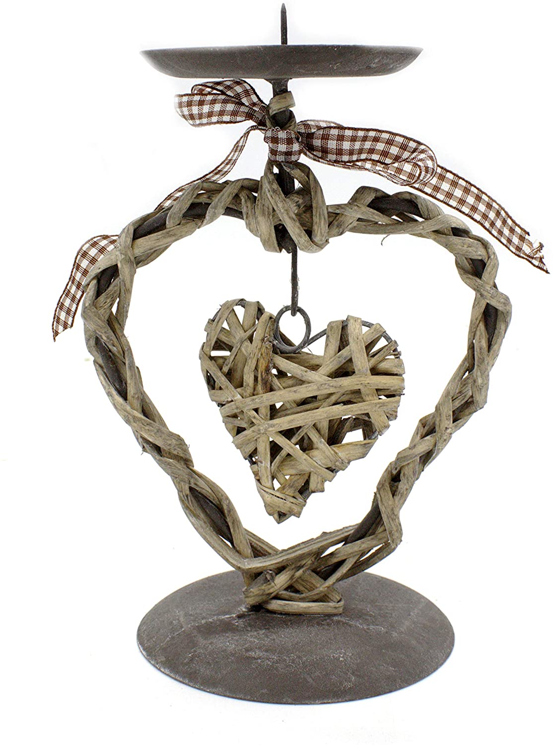 Daro Deco Candle Holder With Heart Pendant