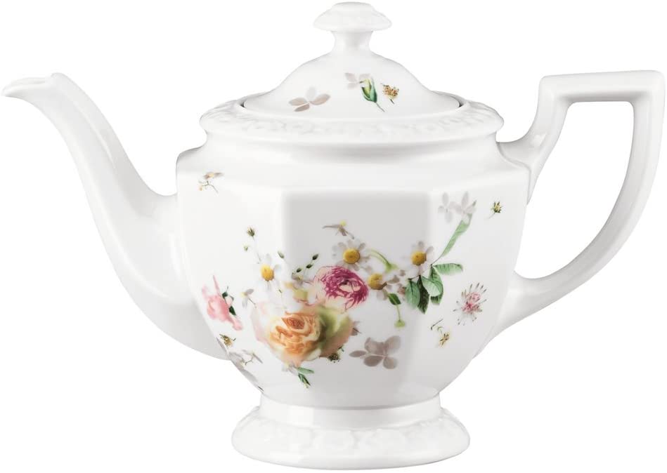Rosenthal Maria-407165 14230 Pink Rose Teapot 6 People 0.92 L
