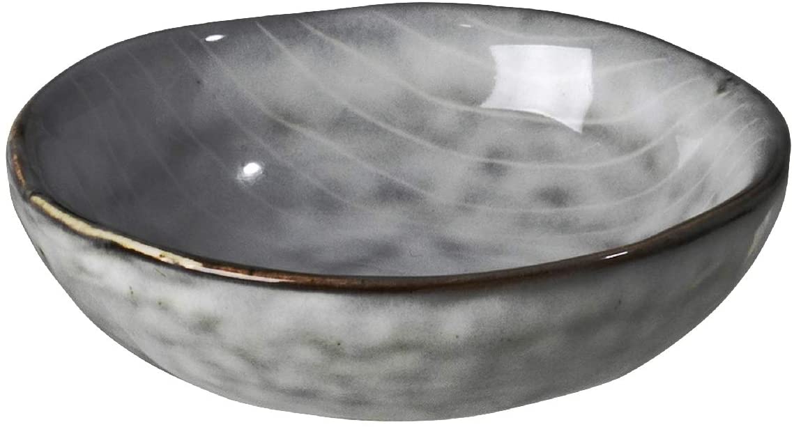 broste Copenhagen - Bowl, Butter Dish - Ceramic - Colour: Nordic-Sea / Blue-Grey Diameter 7 cm