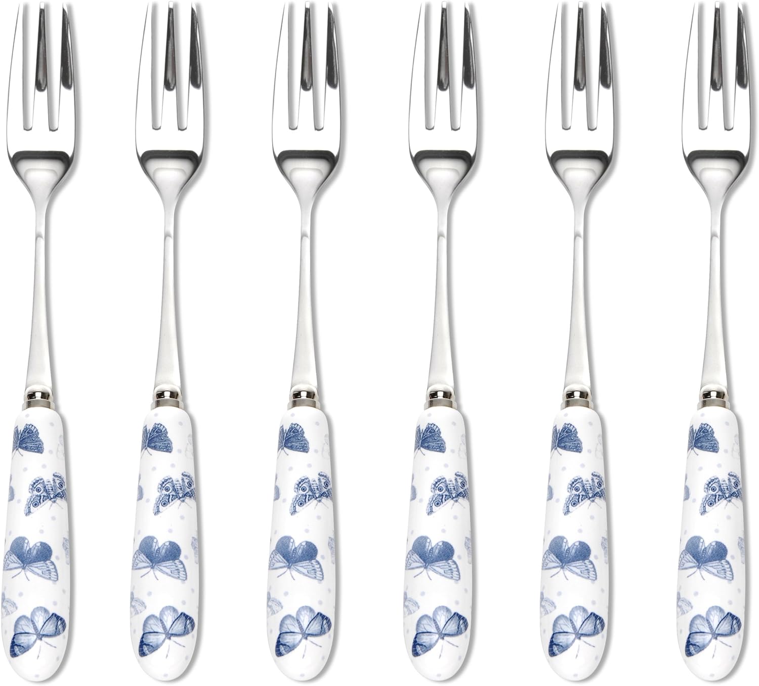 Portmeirion Botanic Blue Cake Forks Set of 6