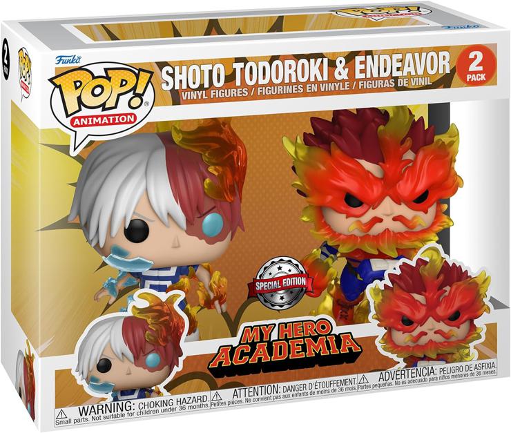 Funko Pop! Animation: My Hero Academia (MHA) 2 Pack - Endeavor & Todoroki &Todoroki - My Hero Academia and 2 - Vinyl Collectible Figure - Gift Idea - Official Merchandise - Anime Fans