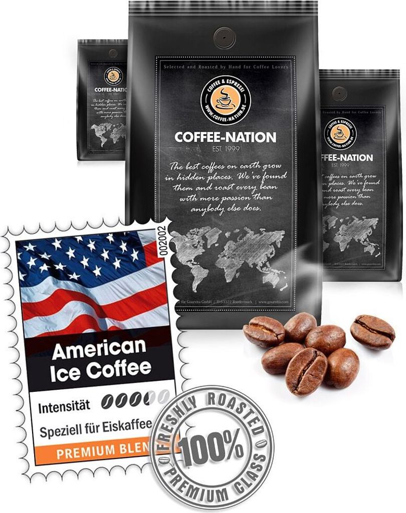 AMERICAN ICE COFFEE by Coffee-Nation, 500g beans