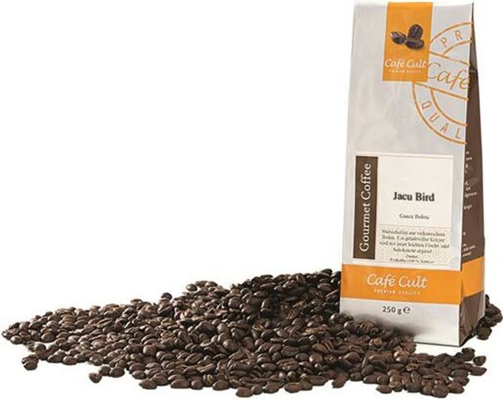 Coffee Brazil Jacu Bird in 1 kg bag, whole bean DE-ÖKO-006