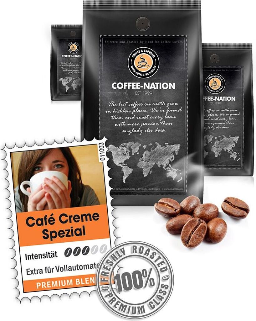 Coffee CAFÉ CREME SPECIAL by Coffee-Nation, 500g beans